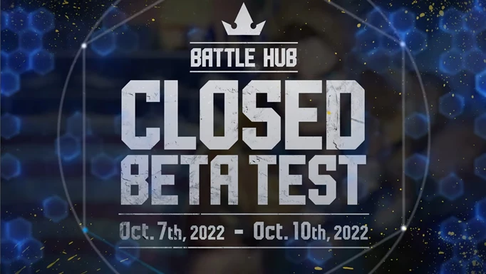 A graphic with the dates of the closed beta
