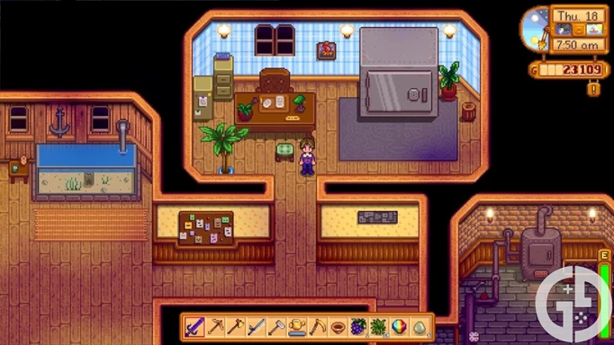 Image of the Community Center Vault in Stardew Valley