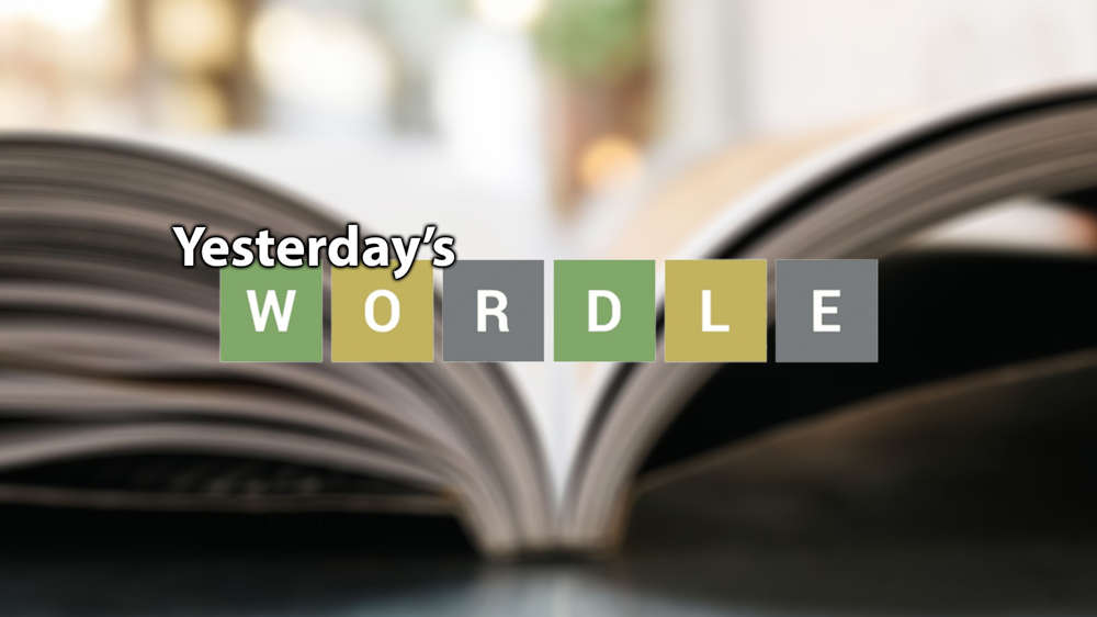 Yesterday's Wordle answer (October 29th)