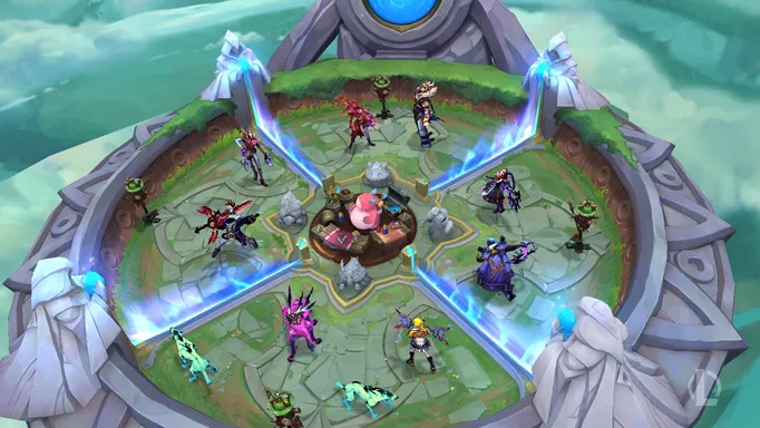 The shop in League of Legends arena mode.