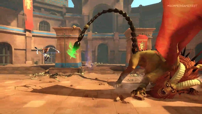 Screenshot of a boss in Prince of Persia: The Lost Crown