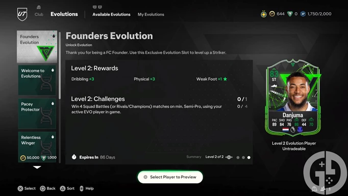 Image of the Founders Evolution in EA FC 24