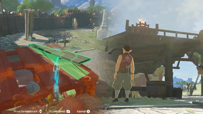 screenshot showing the Zelda Tears of the Kingdom 'The Incomplete Stable' quest