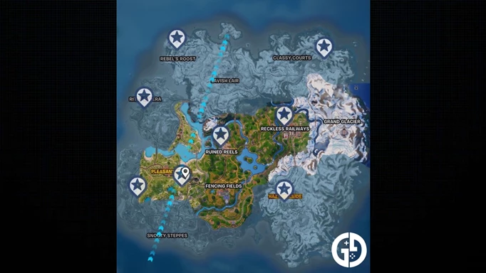 Weapon case locations in Fortnite