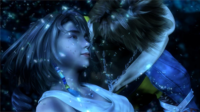 Image of Tidus and Yuna in Final Fantasy X