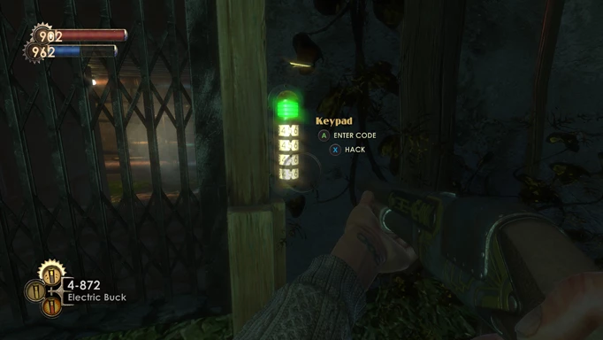 Bioshock door codes: opening a door