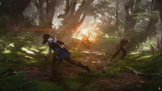 Fable screenshot showing battle in-engine
