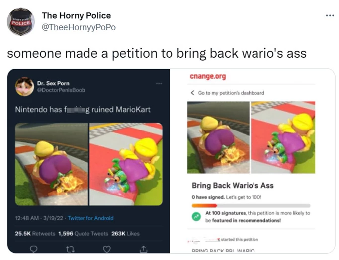 Wario's Ass Petition