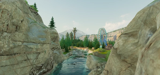Park Beyond screenshot showing a new park area