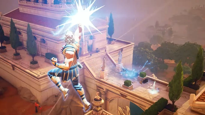 Zeus defeating players in Fortnite