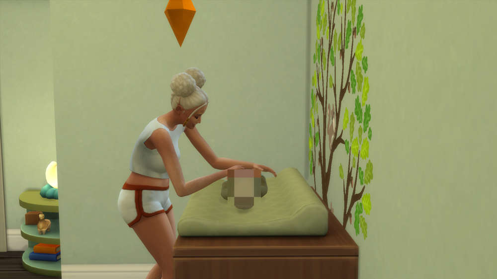 How to use the changing table in The Sims 4
