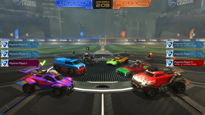 a promo image of the Rocket League ranked mode