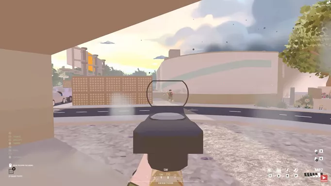 an image of the MP7 in use in a game of BattleBit Remastered