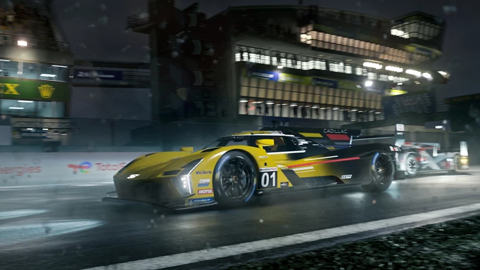 Forza Motorsport car at night