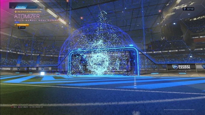 Atomiser, one of the best Rocket League goal explosions