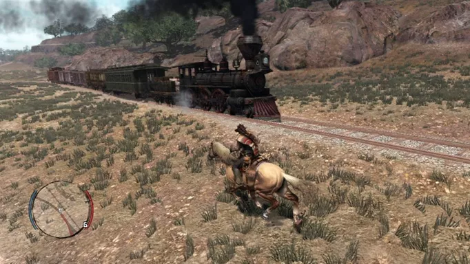 Red Dead Redemption 2010 Train Gameplay.