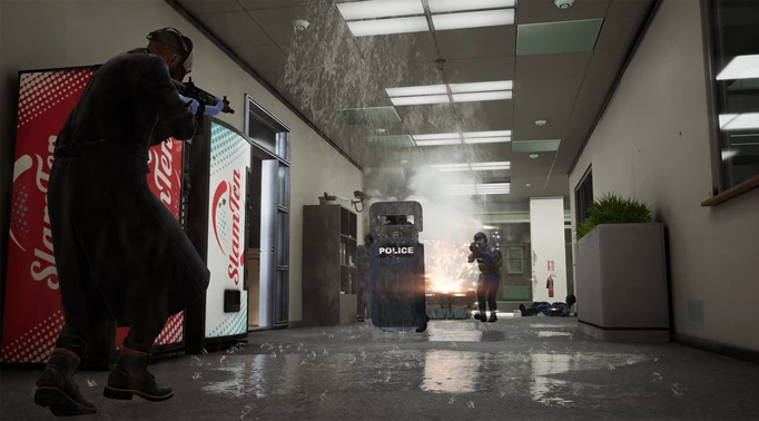 Advancing down a corridor in Payday 3