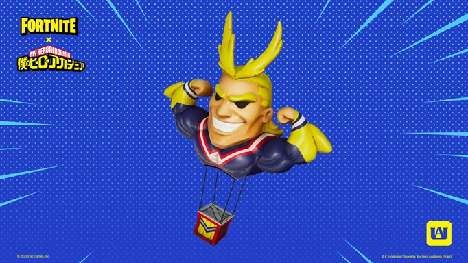 An All Might Supply Drop in Fortnite