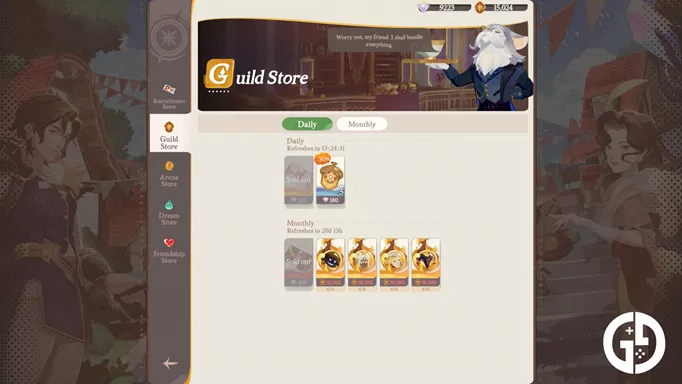 Celestials and Hypogeans in the Guild Store.