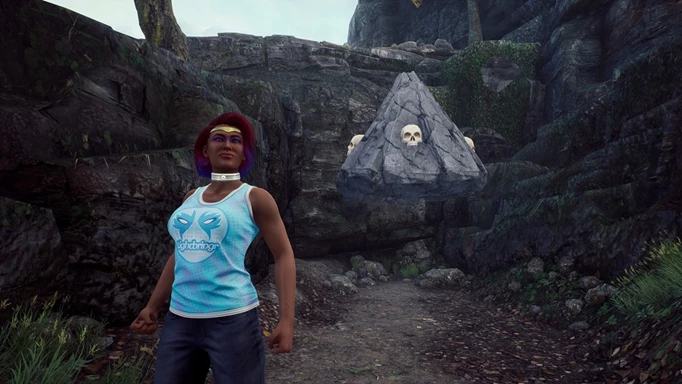 a screenshot of the Stone Pyramid in Midnight Suns
