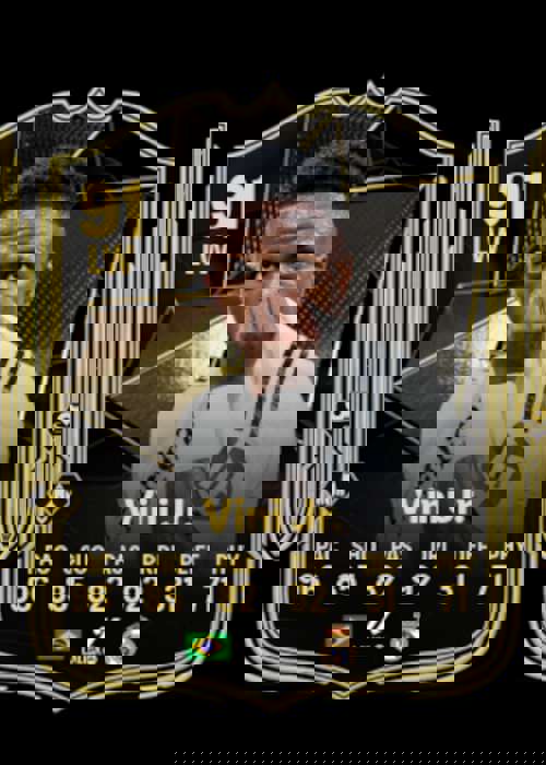 Carta FUT Vinicius Jr TOTW 91 EA FC 24 - Stampa Su MDF Rigido, Pronto Da Appendere - Foto 9