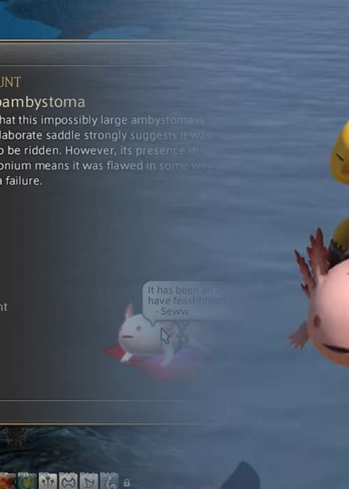 How to get the Axolotl mount Megaloambystoma in Final Fantasy XIV