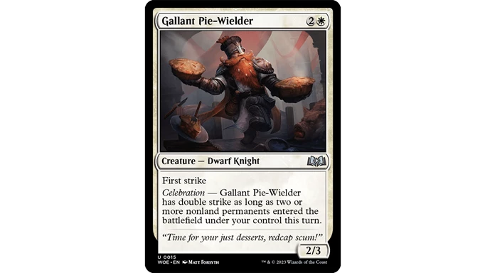 Gallant Pie-Wielder Magic the Gathering Wilds of Eldraine