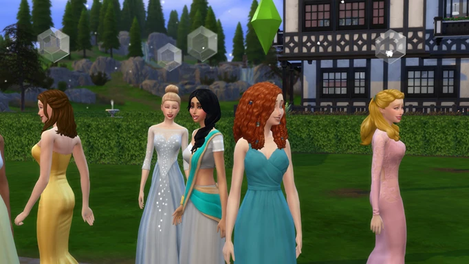 Disney Princesses in The Sims 4