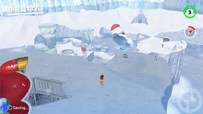 Image of the Snow Kingdom in Super Mario Odyssey