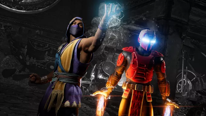 Two fighters from the roster of Mortal Kombat 1, gearing up for a scrap.
