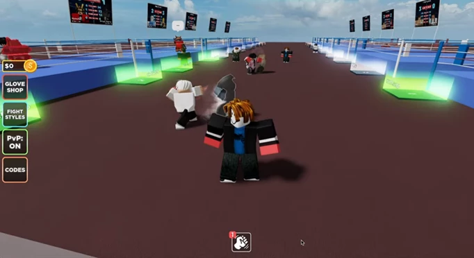Gameplay of Untitled Boxing Game for Roblox