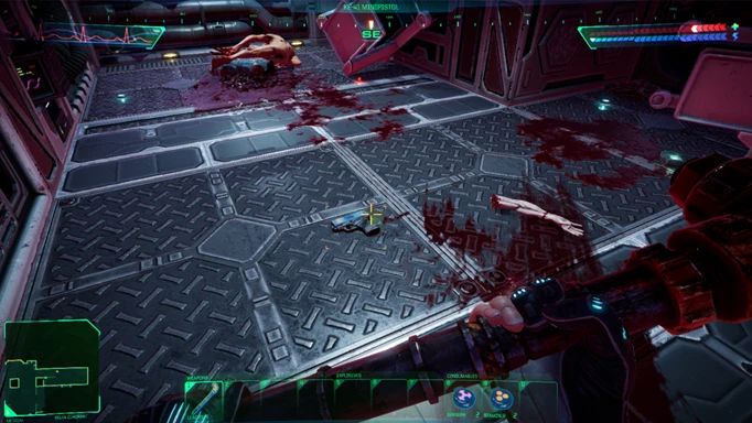 System Shock: how to get the pistol, delta quadrant