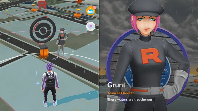 A Team GO Rocket Grunt in Pokemon GO
