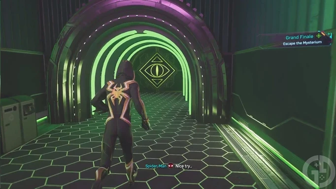 Mysterio's mysterious hallway in Marvel's Spider-Man 2