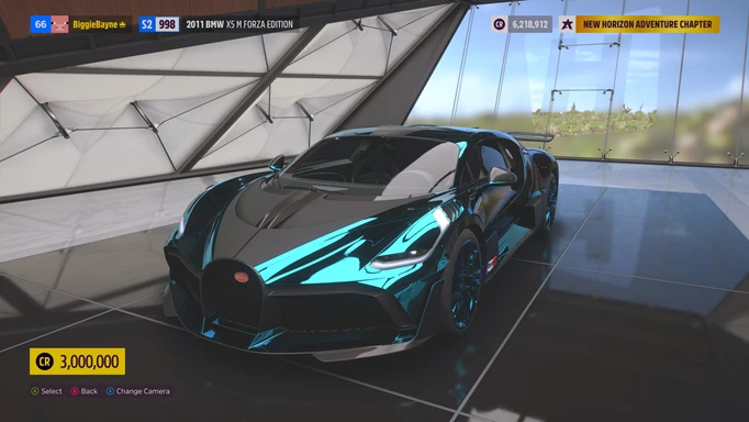 The Bugatti Divo 2019 is one of the Forza Horizon 5 best drag cars.