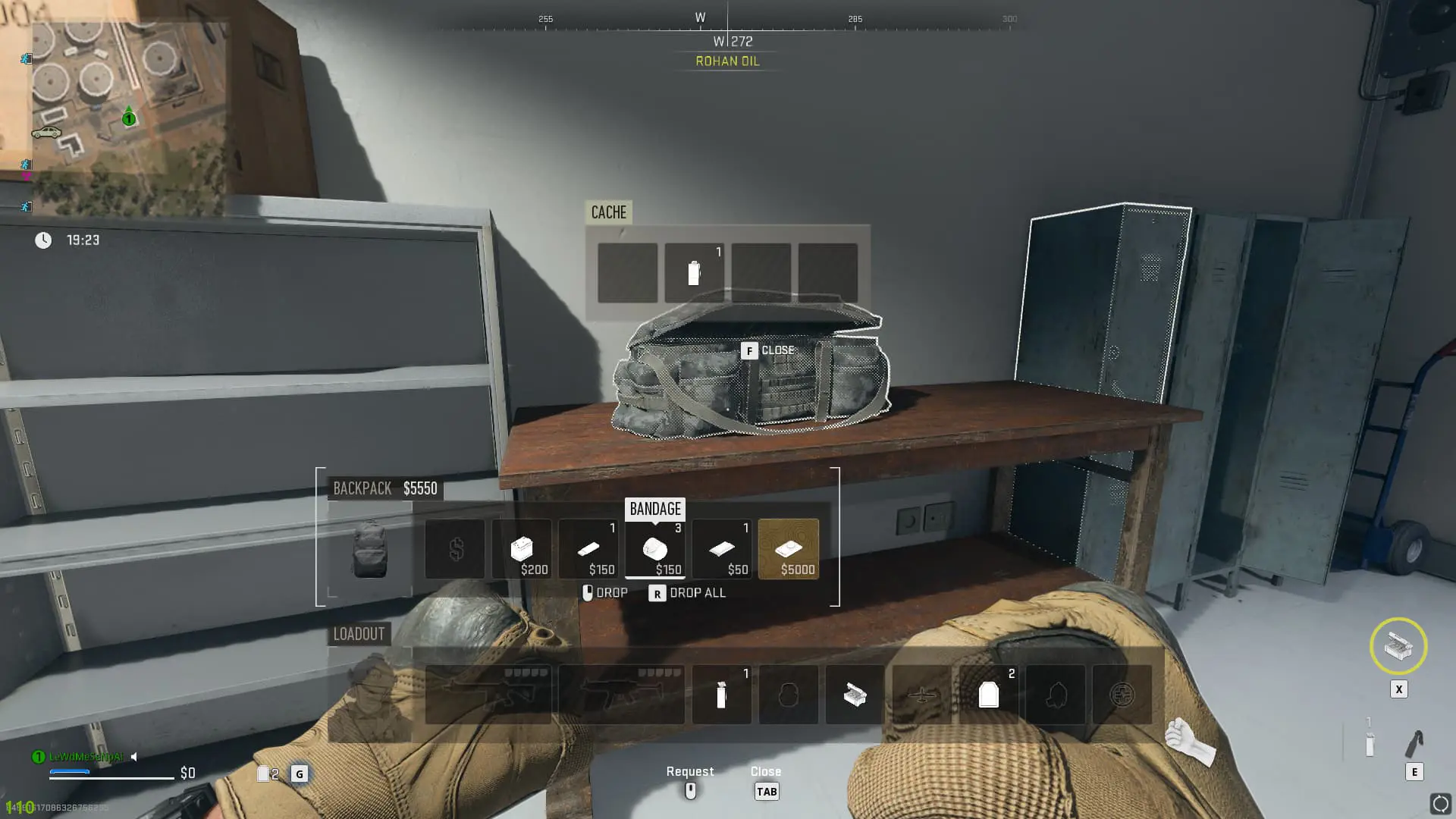 A bag shown in MW2