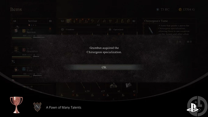 The Pawn of Many Talents trophy in Dragon's Dogma 2