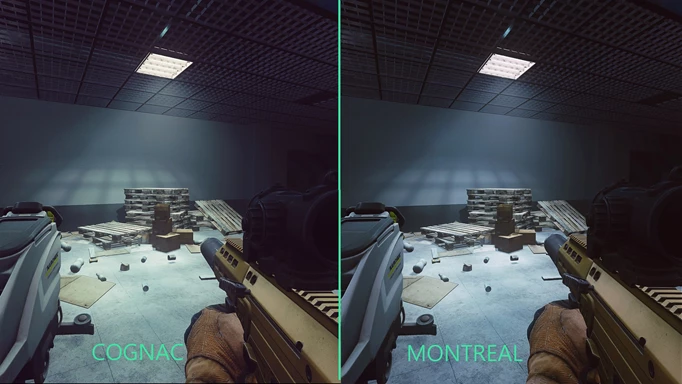 Escape from Tarkov image comparing Cognac and Montreal in-game