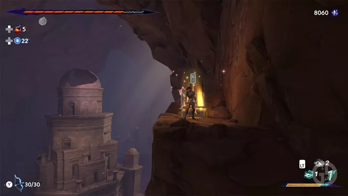 Pit of Eternal Sands Azure Damascus Ingot location 2 in Prince of Persia: The Lost Crown