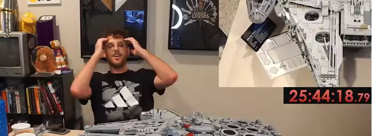 Streamer Finishes Epic Millennium Falcon Lego After 26 Hours Of Streaming