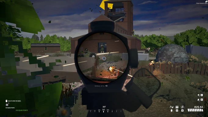 Image of a player aiming down sights in BattleBit Remastered