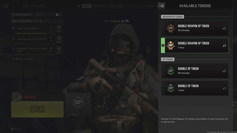 How to get Double XP Tokens in MW2
