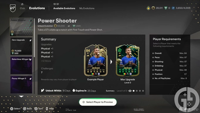 Image of the Power Shooter Evolution in EA FC 24