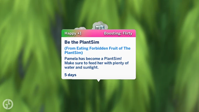Image of a Moodlet in The Sims 4