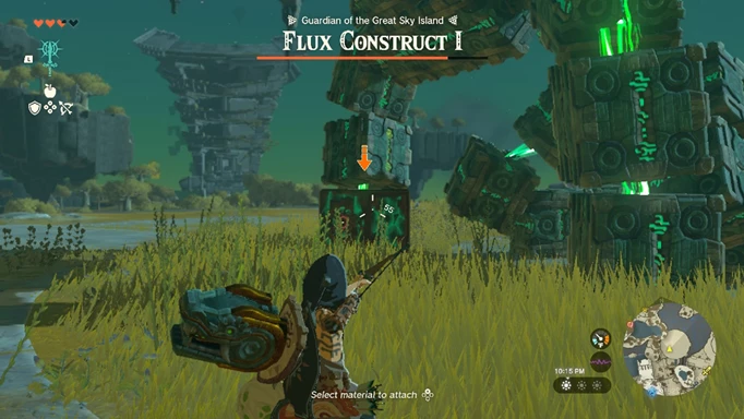 The Flux Construct 1's weakness in Tears of the Kingdom