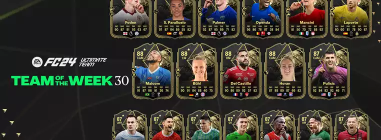 EA FC 24 TOTW 30 player, from Palmer to Paralluelo