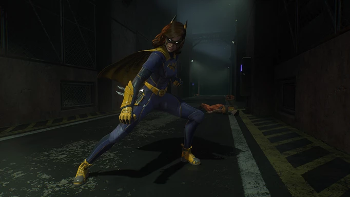 Batgirl in a fight