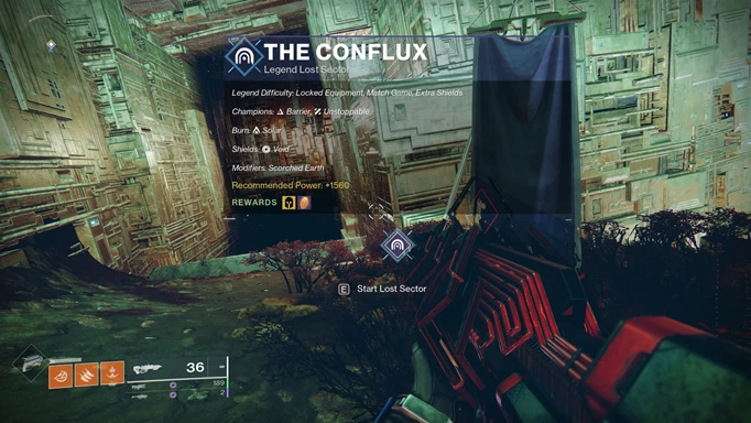 Destiny 2 The Conflux: The modifiers of the lost sector