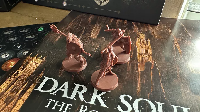 player models in the Dark Souls Sunless City set