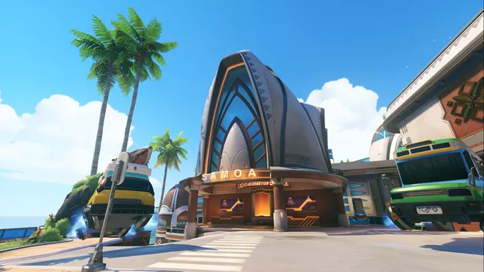 Image shows the sunny new map Samoa in Overwatch 2